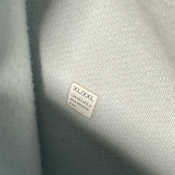 lululemon athletica Scuba Oversized Full Zip Light Blue Zip-Up Hoodie XL/XXL - Picture 3 of 8